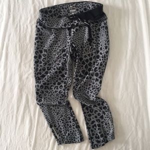 Leopard Print(!) Nike Crop Running Leggings Sz M